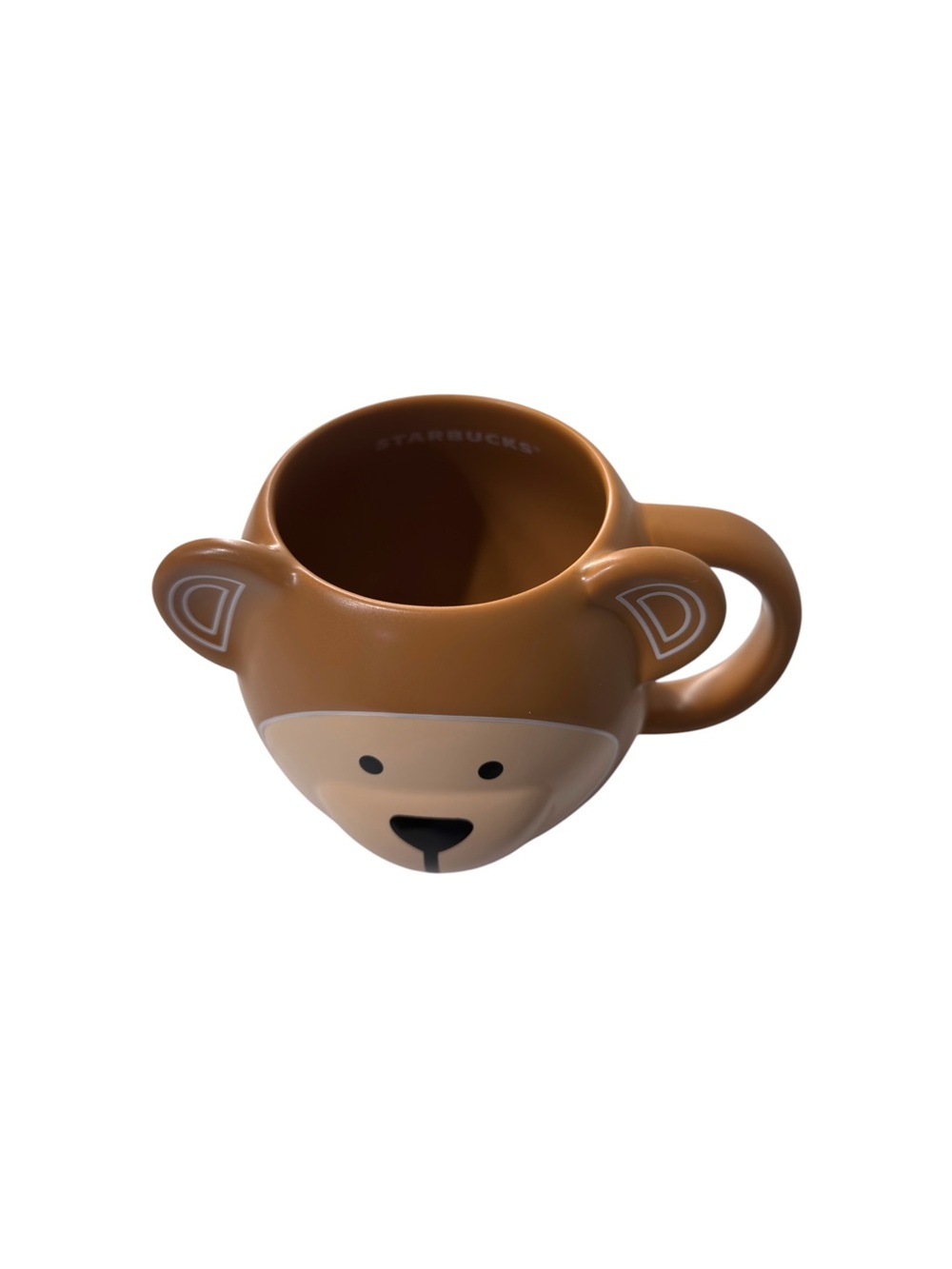Starbucks 2025 Winter Bearista Brown Ceramic Mug 14 oz Bear Face Coffee Cup New - Picture 2 of 6
